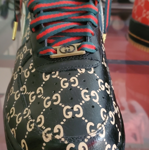 Fully customized "GUCCI" Air Force 1 07'S - Picture 5 of 7